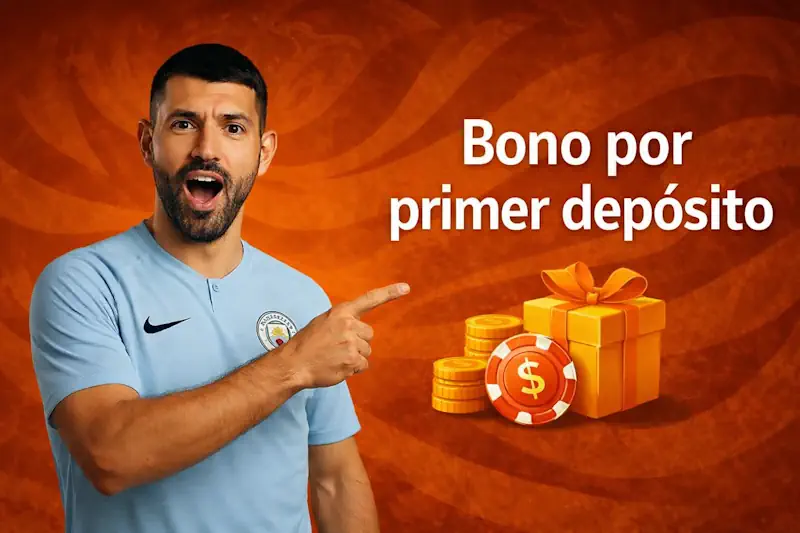 Bono por primer depósito en casino Argentino kun Aguero