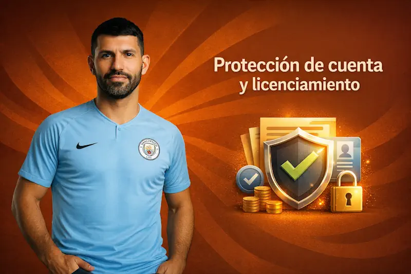 Protección de cuenta y licenciamiento en casino de kun Aguero